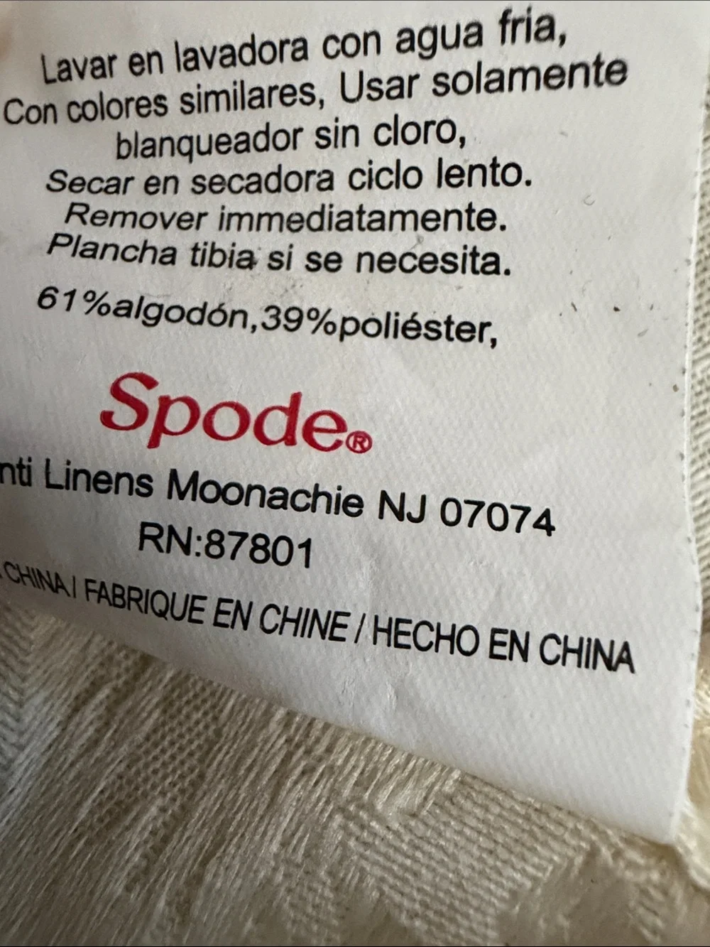 Spode embroidered green
